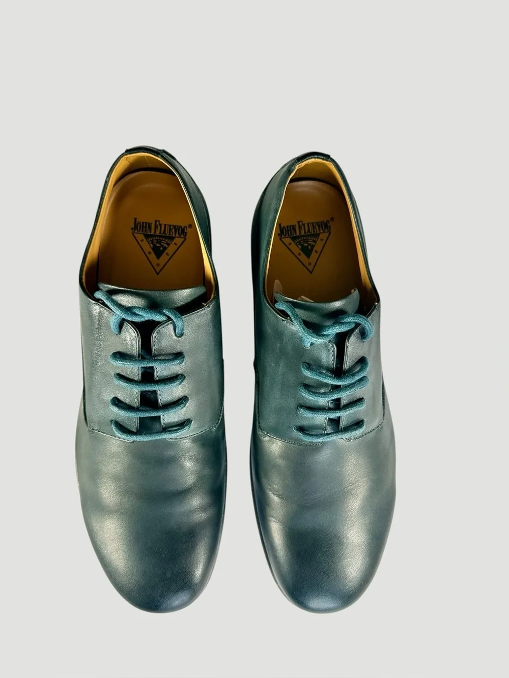 John Fluevog Men’s WIFI PASSWORD- Gibson Navy Shoes